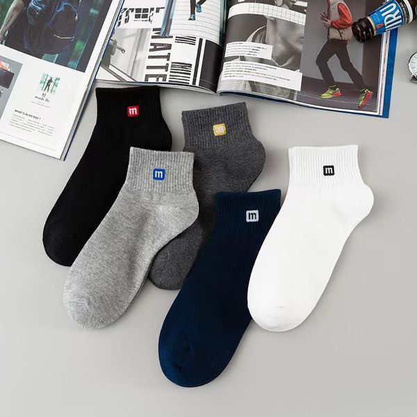 men's socks 5 pairs sports comfortable crew mens cotton non-slip for breathable cycling tennis athletic basketball, Black
men's socks 5 pairs sports comfortable crew mens cotton non-slip for breathable cycling tennis athletic basketball, Black
