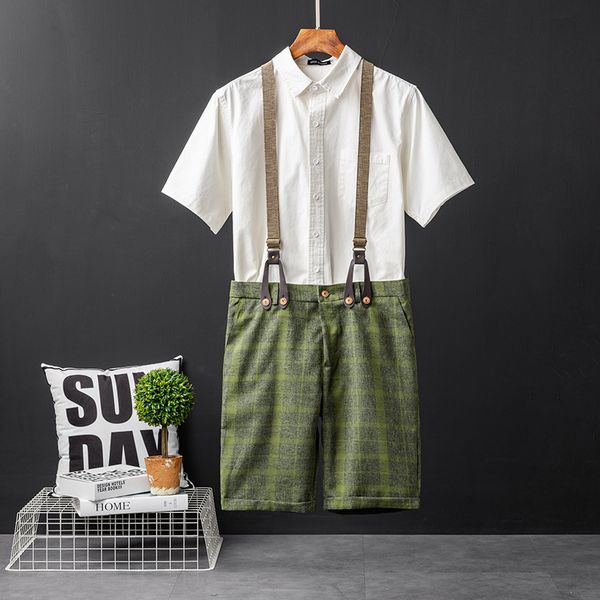 summer mens and womens same style casual cargo shorts suspenders detachable separate wear plaid pants suspender pants army green, Blue
summer mens and womens same style casual cargo shorts suspenders detachable separate wear plaid pants suspender pants army green, Blue