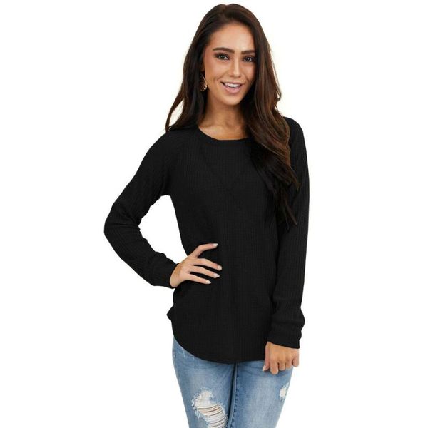 women's sweaters autumn knitted shirt waffle pattern long sleeve bottoming women, White;black
women's sweaters autumn knitted shirt waffle pattern long sleeve bottoming women, White;black