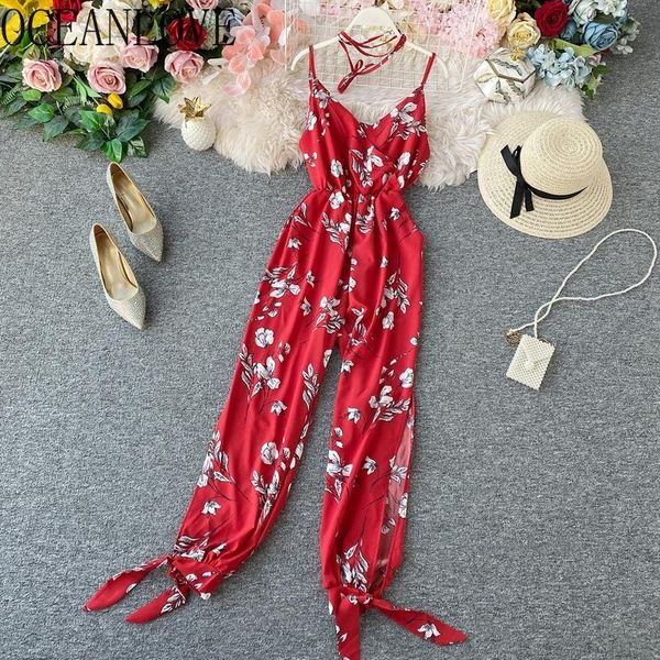 women's jumpsuits & rompers oceanlove bohemian print jumpsuit women beach style 2021 lace up playsuit v neck floral bodysuit high waist, Black;white
women's jumpsuits & rompers oceanlove bohemian print jumpsuit women beach style 2021 lace up playsuit v neck floral bodysuit high waist, Black;white