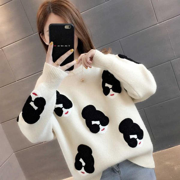 women's sweaters female fashion sweater net infrared wear foreign style languid heavy industry custom trend jcxg, White;black
women's sweaters female fashion sweater net infrared wear foreign style languid heavy industry custom trend jcxg, White;black