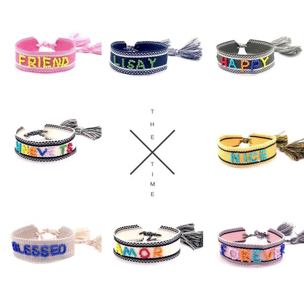 bangles bracelet korean fashion street pgraphy simple and fresh hand embroidered letters tassel satin with rope, Black
bangles bracelet korean fashion street pgraphy simple and fresh hand embroidered letters tassel satin with rope, Black