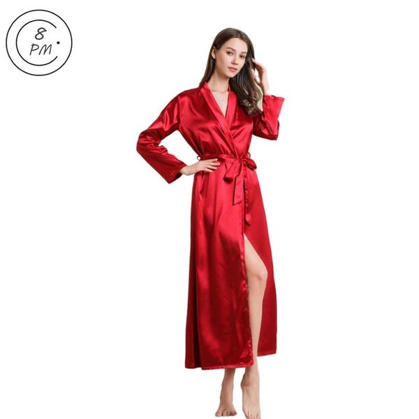 women's sleepwear women satin robe wedding kimono bride bridesmaid robes pajamas long sleeve bathrobe nightgown ouc515, Black;red
women's sleepwear women satin robe wedding kimono bride bridesmaid robes pajamas long sleeve bathrobe nightgown ouc515, Black;red