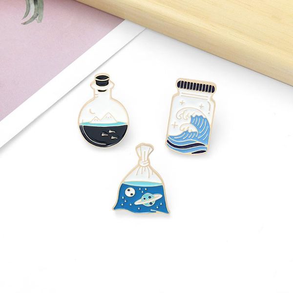 pins, brooches blue nature enamel pin custom ocean mountain universe bag lapel cute cartoon badge jewelry gift, Gray
pins, brooches blue nature enamel pin custom ocean mountain universe bag lapel cute cartoon badge jewelry gift, Gray