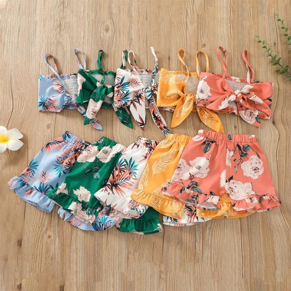 clothing sets summer toddler kids baby girl's clothes fashion floral bow vest t shirt shorts pants outfits set children's, White
clothing sets summer toddler kids baby girl's clothes fashion floral bow vest t shirt shorts pants outfits set children's, White