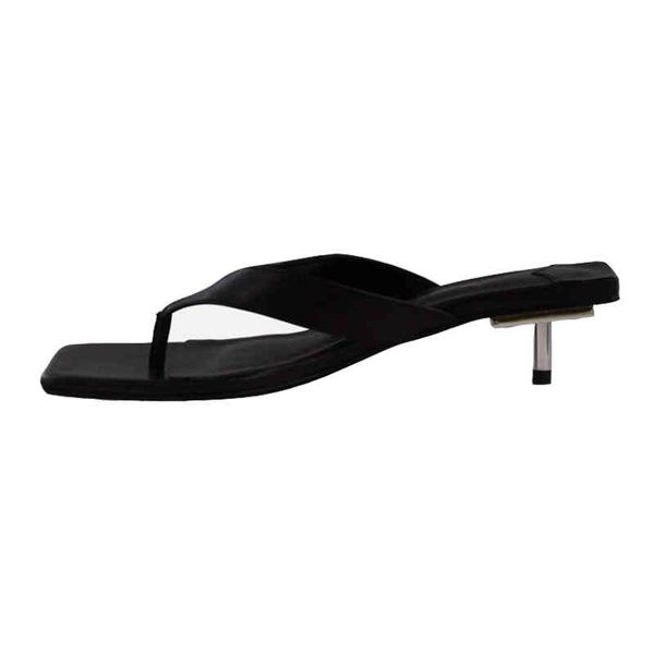 dress shoes summer square toe flip flops heel slippers women comfortable fashion metal sandalias mujer luxury sandals 55vs, Black
dress shoes summer square toe flip flops heel slippers women comfortable fashion metal sandalias mujer luxury sandals 55vs, Black
