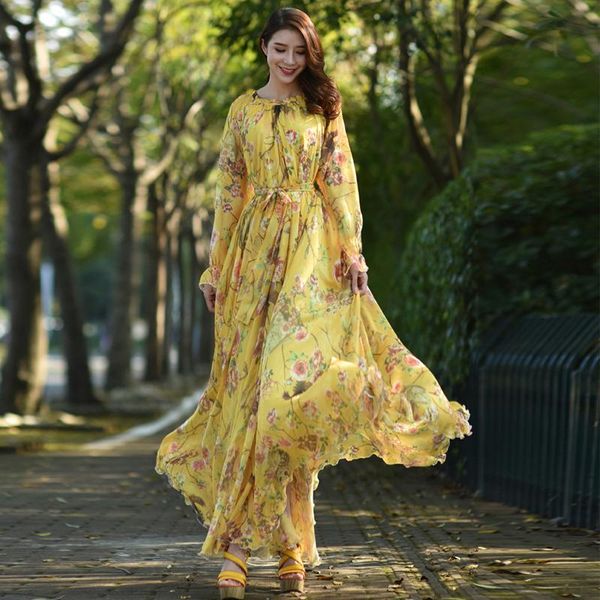 casual dresses 2021 chiffon floral long sleeve maxi dress bohemia full plus size celebrity/graduation/dinner flowy beach sundress, Black;gray
casual dresses 2021 chiffon floral long sleeve maxi dress bohemia full plus size celebrity/graduation/dinner flowy beach sundress, Black;gray