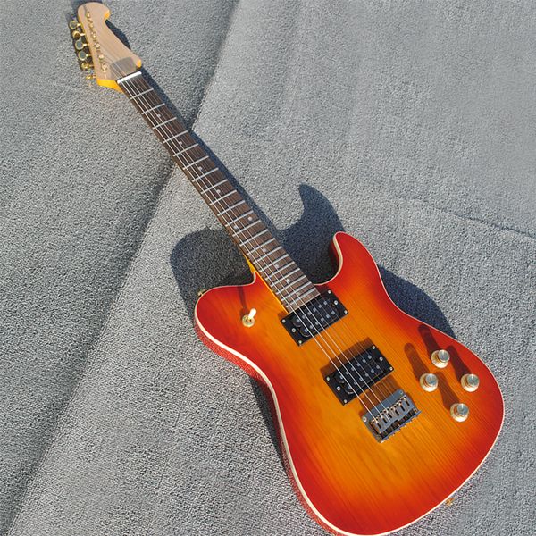 cherry sunburst electric guitar with 6 strings,ash body,rosewood fretboard,21 frets
cherry sunburst electric guitar with 6 strings,ash body,rosewood fretboard,21 frets
