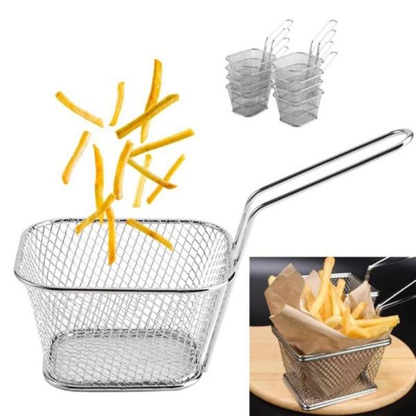 colanders & strainers 4pcs french fries deep frying basket metal food filter colander cooking tool
colanders & strainers 4pcs french fries deep frying basket metal food filter colander cooking tool