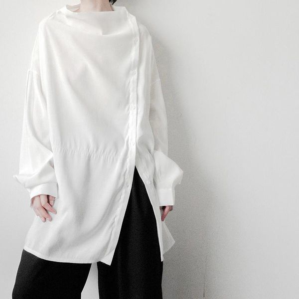 men's casual shirts 2021 autumn korean style simple solid color retro men loose long section white s-xl, White;black
men's casual shirts 2021 autumn korean style simple solid color retro men loose long section white s-xl, White;black