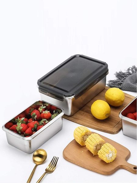 storage bottles & jars stainless steel containers set lunch box with sealed lid food container fruit vegetable leak proof crisper kitchen it
storage bottles & jars stainless steel containers set lunch box with sealed lid food container fruit vegetable leak proof crisper kitchen it