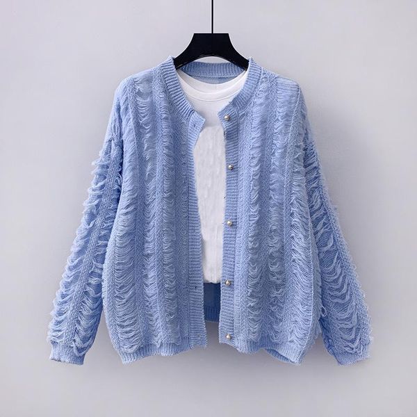 women's knits & tees autumn knit sweater jacket women cardigans 2021 fashion korean single-breasted long-sleeved cardigan, White
women's knits & tees autumn knit sweater jacket women cardigans 2021 fashion korean single-breasted long-sleeved cardigan, White