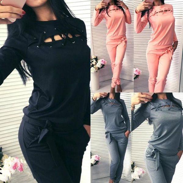 two piece dress fashion 2pcs/set women tracksuit solid color hollow long sleeve o neck blouse pants set pullover sweatshirt female, White
two piece dress fashion 2pcs/set women tracksuit solid color hollow long sleeve o neck blouse pants set pullover sweatshirt female, White