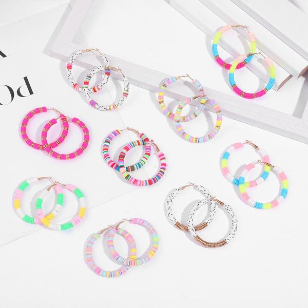 hoop & huggie ins fashion colorful soft ceramic geometric o-shaped imitation pearl earrings for women girls ear jewelry accessories, Golden;silver
hoop & huggie ins fashion colorful soft ceramic geometric o-shaped imitation pearl earrings for women girls ear jewelry accessories, Golden;silver