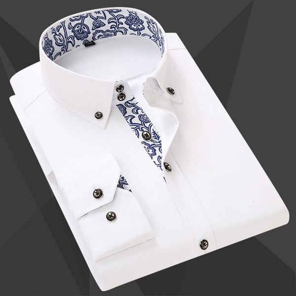 quality patchwork neck flowers casual fashion long mouwen print slim fit soft men's button-down shirt, White;black
quality patchwork neck flowers casual fashion long mouwen print slim fit soft men's button-down shirt, White;black