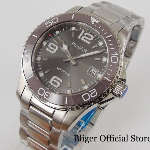 bliger fashional mechancial auto men watch grey dial sapphire glass rotating bezel mental band date function miyota movement, Slivery;brown
bliger fashional mechancial auto men watch grey dial sapphire glass rotating bezel mental band date function miyota movement, Slivery;brown