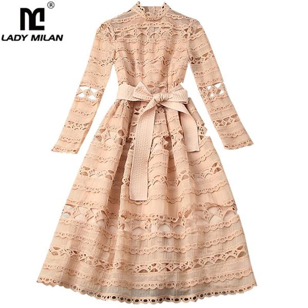 casual dresses women's runway stand collar long sleeves embroidery hollow out fashion sash bow a line, Black;gray
casual dresses women's runway stand collar long sleeves embroidery hollow out fashion sash bow a line, Black;gray