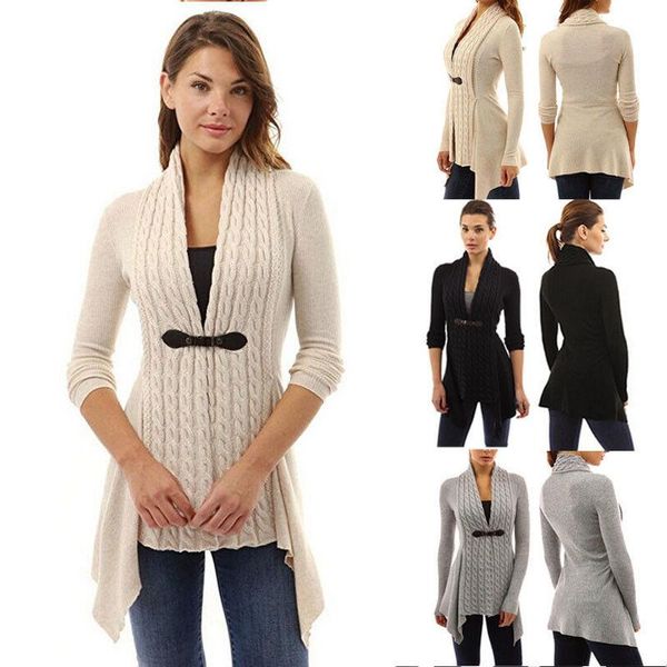 women's sweaters lady women autumn long cardigan loose sweater sleeve knitted outwear jacket coat l2, White;black
women's sweaters lady women autumn long cardigan loose sweater sleeve knitted outwear jacket coat l2, White;black