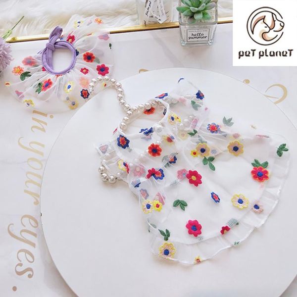 pet dress summer embroidered skirt mesh skirt thin section cat summer dress small and medium dog
pet dress summer embroidered skirt mesh skirt thin section cat summer dress small and medium dog