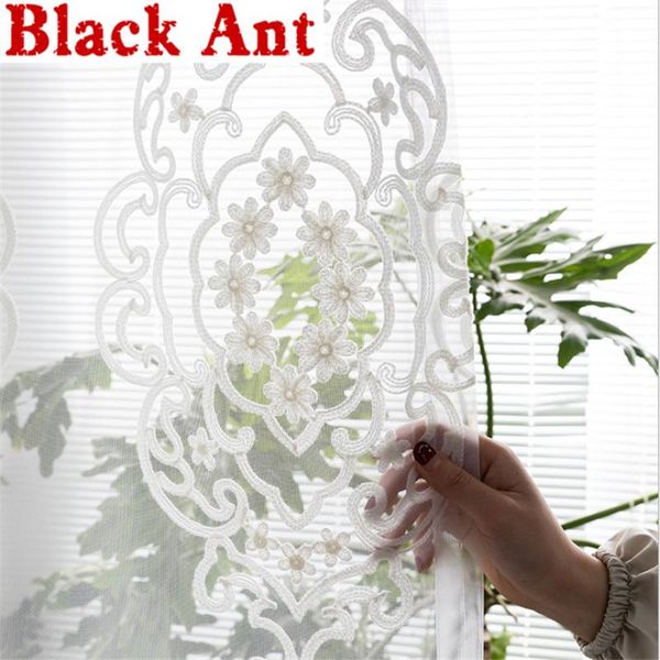 curtain & drapes white floral embroidery tulle for living room european window gauze bedroom bay translucent voile sheer drape jd1028#20
curtain & drapes white floral embroidery tulle for living room european window gauze bedroom bay translucent voile sheer drape jd1028#20
