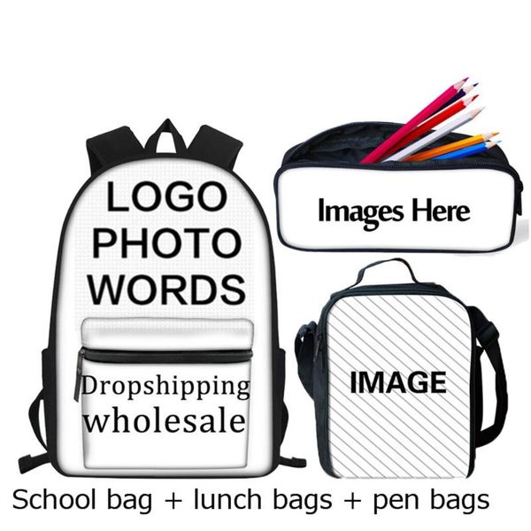 school bags whereisart 3pcs/sets children shoulder bag for teenage girl boy customized your name image design book with lunch
school bags whereisart 3pcs/sets children shoulder bag for teenage girl boy customized your name image design book with lunch