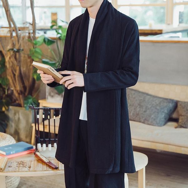 men's sweaters chinese style cotton linen tang cardigan coat spring and autumn meditation clothes ancient, White;black
men's sweaters chinese style cotton linen tang cardigan coat spring and autumn meditation clothes ancient, White;black