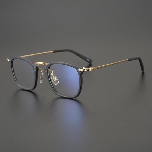 fashion sunglasses frames japanese square eyeglass frame retro myopia hand-made men gms806, Black
fashion sunglasses frames japanese square eyeglass frame retro myopia hand-made men gms806, Black