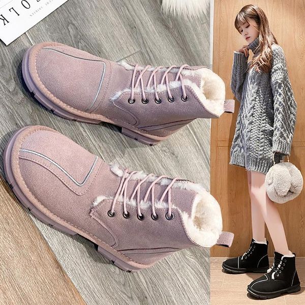 boots winter fur ankle snow comfortable thick plush keep warm sneakers ladies flock platform cotton shoes loafers flats, Black
boots winter fur ankle snow comfortable thick plush keep warm sneakers ladies flock platform cotton shoes loafers flats, Black