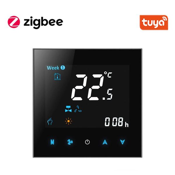 smart home control tuya zigbee thermostat temperature controller hub required water/electric floor heating water support alexa google
smart home control tuya zigbee thermostat temperature controller hub required water/electric floor heating water support alexa google