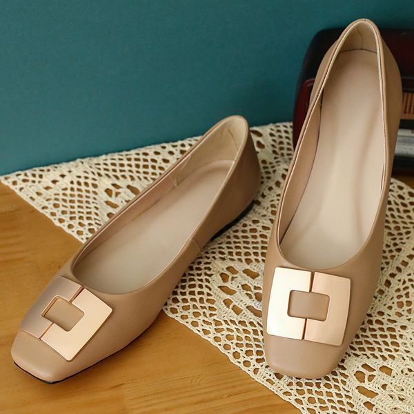 Womens genuine leather metal buckle slip-on ballet flats leisure soft comfortable square toe casual ballerinas moccasins shoesDress Shoes, Black
Womens genuine leather metal buckle slip-on ballet flats leisure soft comfortable square toe casual ballerinas moccasins shoesDress Shoes, Black