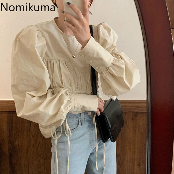 nomikuma korean drawstring pleated slim waist blouse shirt puff long sleeve autumn women fashion solid blusas 6b564 210225, White
nomikuma korean drawstring pleated slim waist blouse shirt puff long sleeve autumn women fashion solid blusas 6b564 210225, White