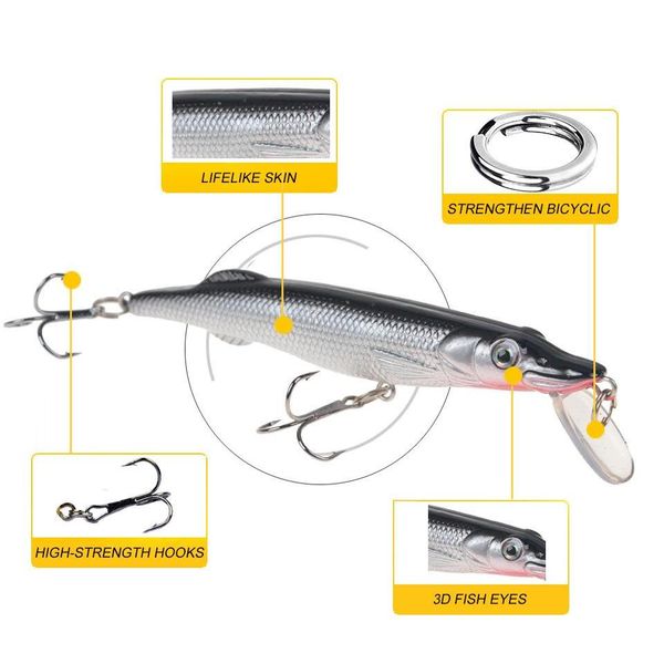 freshwater floating swimming fishing lure 6colors 6g 8.5cm minnow swimbaits lifelike fish slende jlllmk sport77777
freshwater floating swimming fishing lure 6colors 6g 8.5cm minnow swimbaits lifelike fish slende jlllmk sport77777