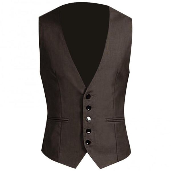 men's vests 50% business men solid color v neck button pocket sleeveless slims1 fits1 vest waistcoat, Black;white
men's vests 50% business men solid color v neck button pocket sleeveless slims1 fits1 vest waistcoat, Black;white