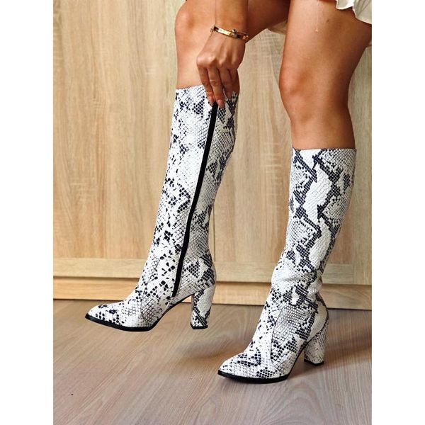 boots snake black white season warm lining modern design high heels women's shoes fashion
boots snake black white season warm lining modern design high heels women's shoes fashion