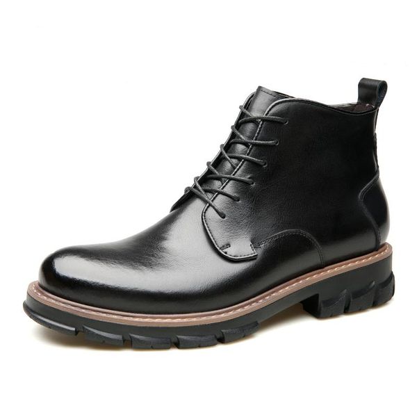 boots men winter leather fashion waterproof ankle bootie male high- shoes comfortable lace up soft, Black
boots men winter leather fashion waterproof ankle bootie male high- shoes comfortable lace up soft, Black