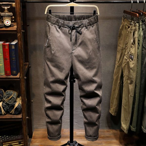 spring and autumn corset overalls drawstring brand slim straight loose new fashion men's pants, Black
spring and autumn corset overalls drawstring brand slim straight loose new fashion men's pants, Black