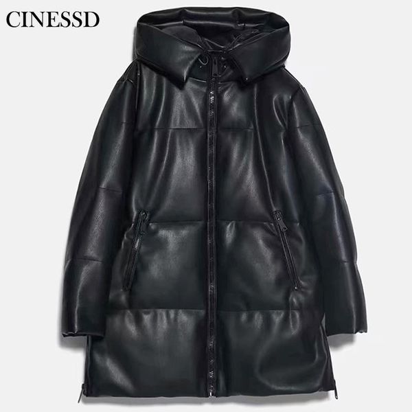 women's leather & faux winter women thick warm oversize hoodie parkas zipper long jacket coat female outwear casual loose overcoat, Black
women's leather & faux winter women thick warm oversize hoodie parkas zipper long jacket coat female outwear casual loose overcoat, Black