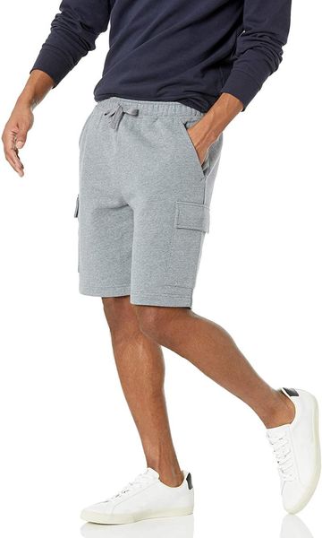 men's shorts casual breathable tooling solid color sports short jogging pants with fleece, White;black
men's shorts casual breathable tooling solid color sports short jogging pants with fleece, White;black