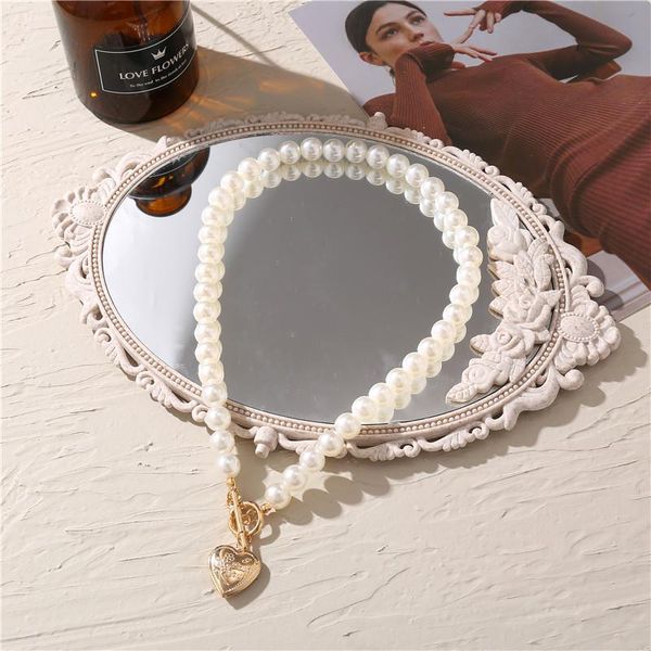 chokers awh bohemian retro fashion romantic wedding pearl necklace female heart-shaped chain coin lock pendant anniversary jewelry, Golden;silver
chokers awh bohemian retro fashion romantic wedding pearl necklace female heart-shaped chain coin lock pendant anniversary jewelry, Golden;silver