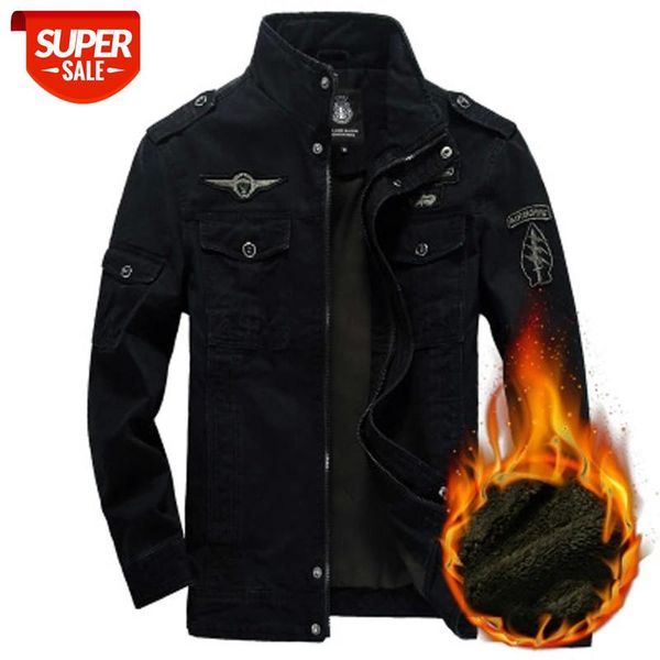 2018 ThicK Fleece Winter Military Tactical Jacket Men Cotton Stand Collar Plus Size 6XL Casual Air Force Pilot Jacket #aR4l, Black;brown
2018 ThicK Fleece Winter Military Tactical Jacket Men Cotton Stand Collar Plus Size 6XL Casual Air Force Pilot Jacket #aR4l, Black;brown