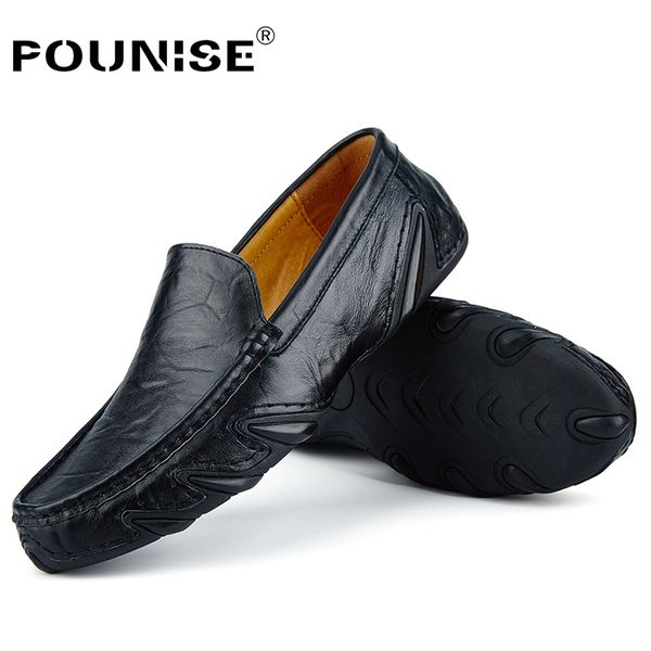 men flats shoes casual shoes genuine leather man driving shoes business mens peas loafers slip on male footwear plus38-47
men flats shoes casual shoes genuine leather man driving shoes business mens peas loafers slip on male footwear plus38-47