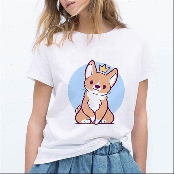 funny corgi tshirt women fashion tees female cartoon tshirt print graphic t shirt female clothes korean style t shirt, White
funny corgi tshirt women fashion tees female cartoon tshirt print graphic t shirt female clothes korean style t shirt, White