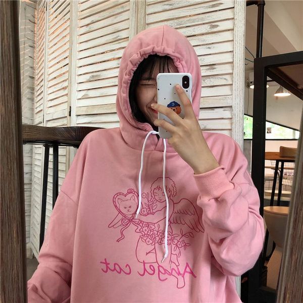 women's hoodies & sweatshirts japanese harajuku ulzzang vintage ins cupid print sweatshirt female korean kawaii cute clothing for women, Black
women's hoodies & sweatshirts japanese harajuku ulzzang vintage ins cupid print sweatshirt female korean kawaii cute clothing for women, Black