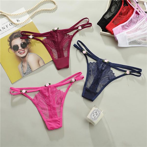 women's panties flowers lace lingerie low waist g-string transparent t-back briefs women charming thongs underwear, Black;pink
women's panties flowers lace lingerie low waist g-string transparent t-back briefs women charming thongs underwear, Black;pink