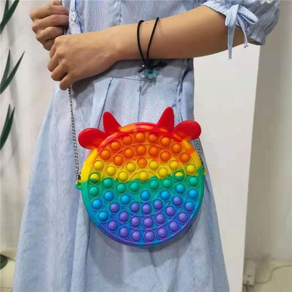 push bubble rainbow handbag children dimple toy pressure relief board controller backpack creativity popper bag, White
push bubble rainbow handbag children dimple toy pressure relief board controller backpack creativity popper bag, White