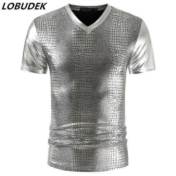 men's t-shirts gold/black/silver geometric print t shirts men summer short sleeve tees slim fit muscle man nightclub bar dj stage, White;black
men's t-shirts gold/black/silver geometric print t shirts men summer short sleeve tees slim fit muscle man nightclub bar dj stage, White;black