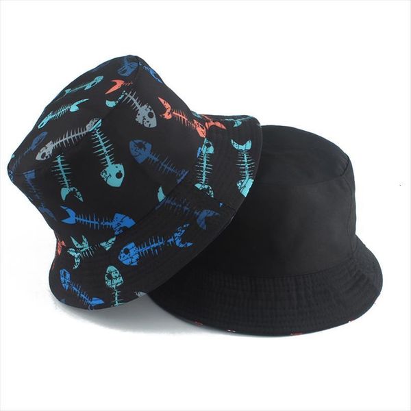 Fish Bone Print Reversible Bucket Hat Panama Bob Hip Hop Cap Women Men Summer Sun Protection Fisherman Hats, Blue;gray
Fish Bone Print Reversible Bucket Hat Panama Bob Hip Hop Cap Women Men Summer Sun Protection Fisherman Hats, Blue;gray