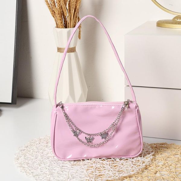 evening bags vintage women butterfly chain patent pu leather shoulder underarm bag ladies casual solid color small purse handbags
evening bags vintage women butterfly chain patent pu leather shoulder underarm bag ladies casual solid color small purse handbags