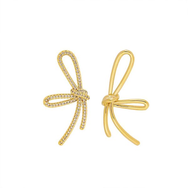 stud chuangu creative asymmetric zircon bow earrings female exquisite hollow gold color knotted women fashion jewelry, Golden;silver
stud chuangu creative asymmetric zircon bow earrings female exquisite hollow gold color knotted women fashion jewelry, Golden;silver