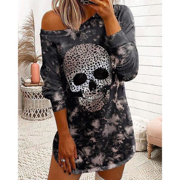 casual dresses skull pattern tie-dye sweater dress women long sleeve loose 2021 spring autumn streetwear ladies bodycon fashion sj8698r, Black;gray
casual dresses skull pattern tie-dye sweater dress women long sleeve loose 2021 spring autumn streetwear ladies bodycon fashion sj8698r, Black;gray
